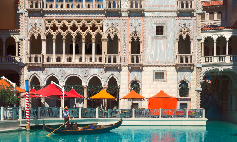 A gondola at The Venetian, Las Vegas