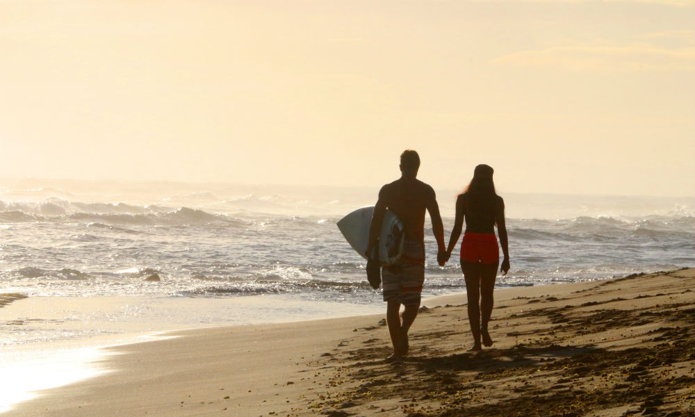 Honeymoon for beach bums