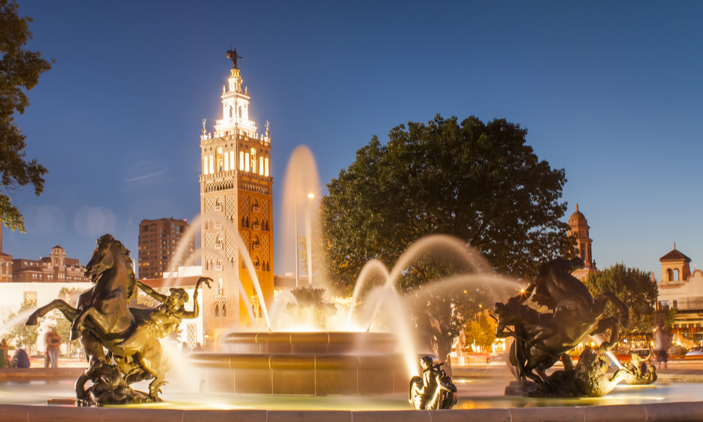 J.C. Nichols Memorial Fountain, by Henri-Leon Greber in Kansas City Missouri