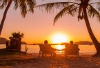 Couple on an island getaway