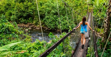 Suspension bridge, Guatemala