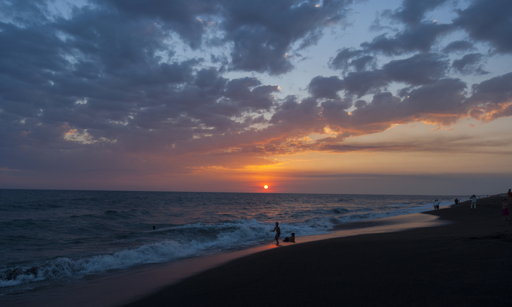 Ocean sunset in Guatemala