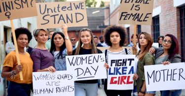 Women Marching for Women's History Month