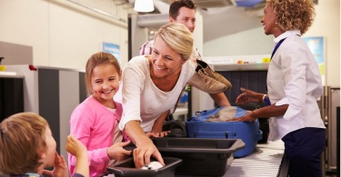 family at airport_security