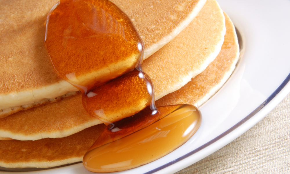 maple syrup on pancakes, montreal, canada