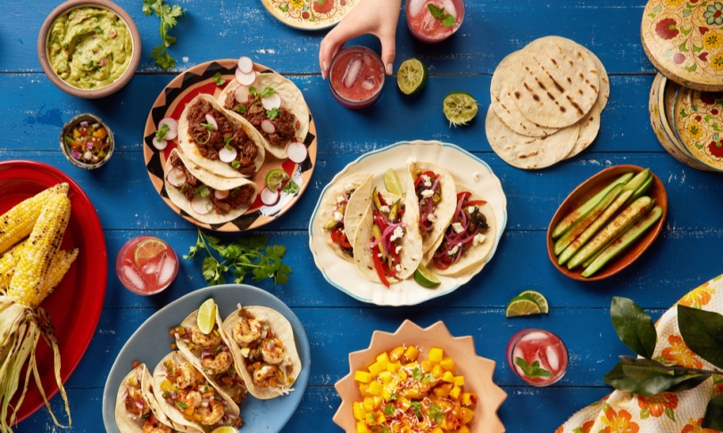 Mexican Feast Served Family Style