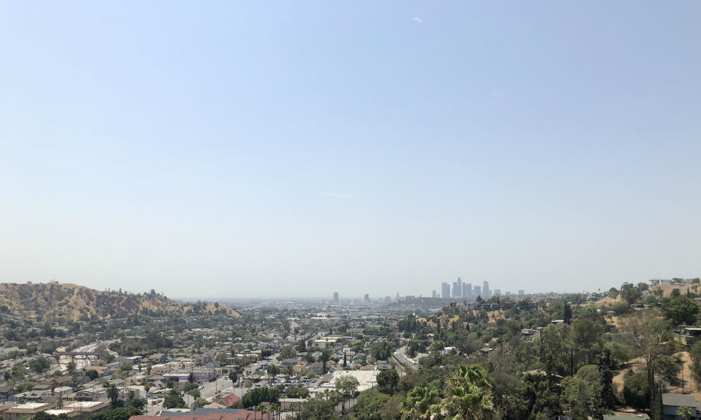 The view from the Southwest Museum rooftop.