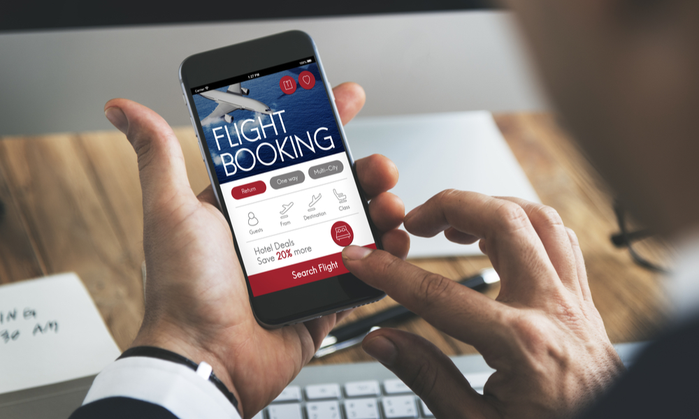 Air Ticket Flight Booking Concept