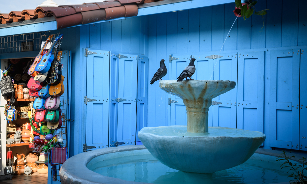 olvera street colorful market, los angeles