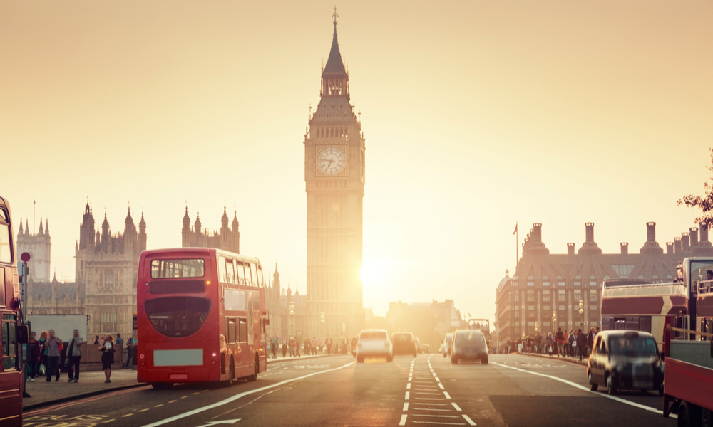 best day trips from paris: Westminster Bridge at sunset, London, UK