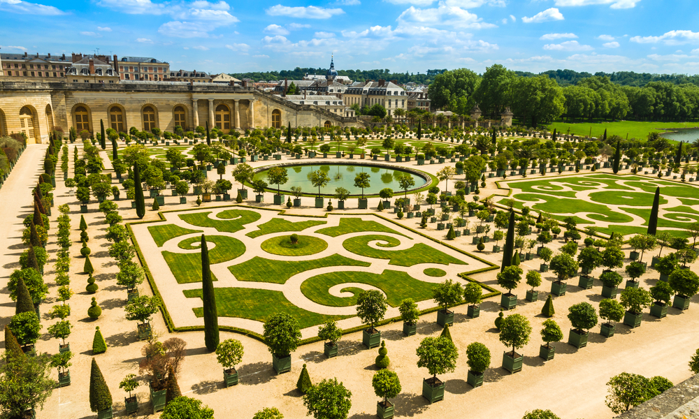 Best day trips from Paris: Versailles, France: Gardens of the Versailles Palace near Paris, France.