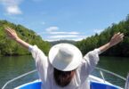 woman enjoying a river cruise