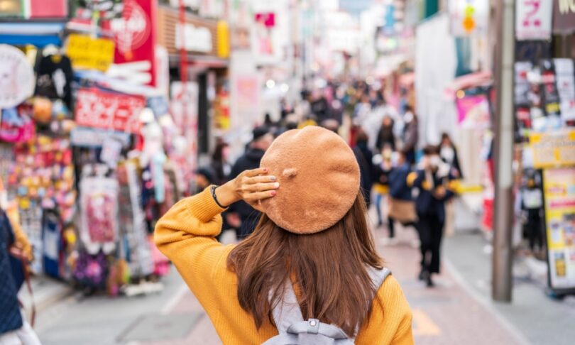 woman in tokyo japan