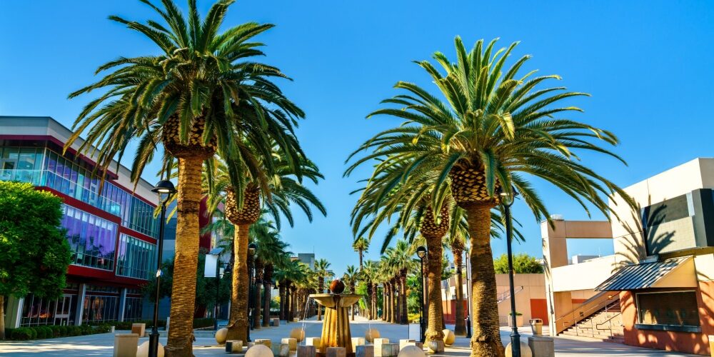 Paseo de Cesar Chavez at San Jose State University in California