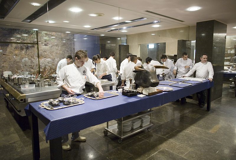 The kitchen at Adria's internationally known El Bulli Restaurant (Image: Wikimedia)